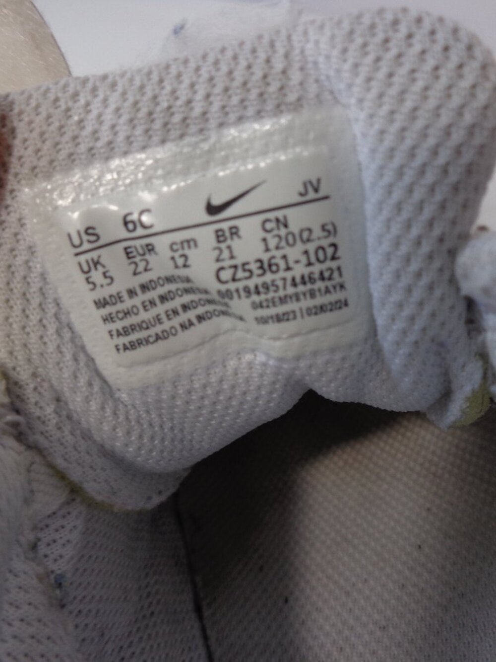 Nike Air Max SC (TD) Shoes White CZ5361 102 Toddler's Size 6C - Picture 4 of 6